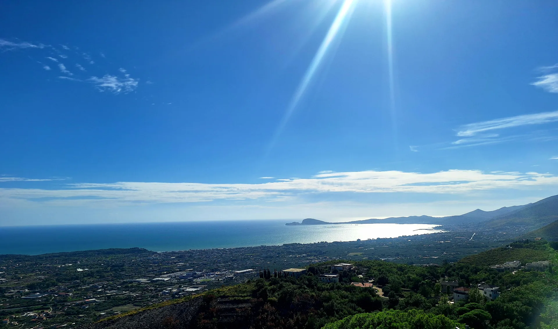 Panorama di Formia e del Golfo da Castellonorato